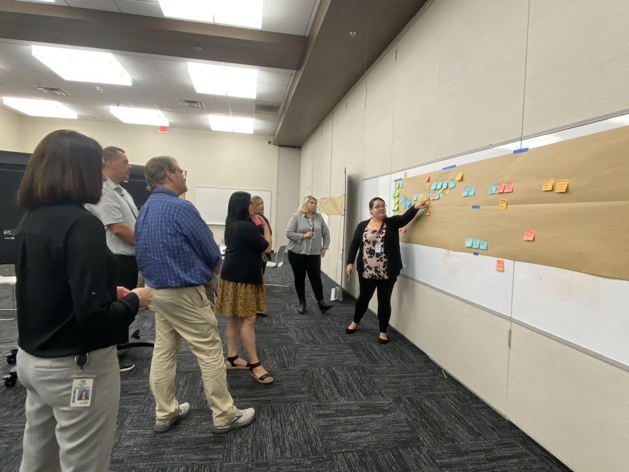 The BGCAZ team begins mapping out tasks and subtasks.